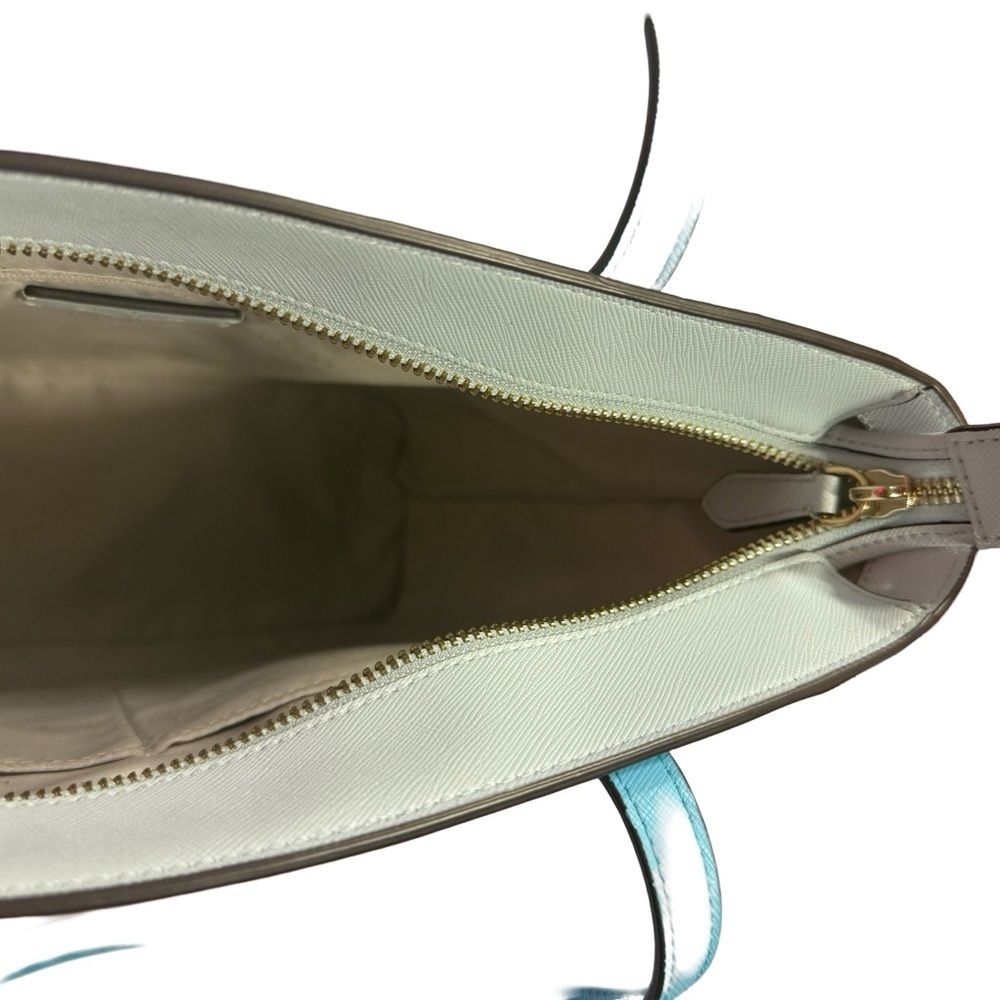 Kate Spade Blue Daily Tote Top Zipper Closure Front Slip Pocket Gently Used EUC - Picture 7 of 17